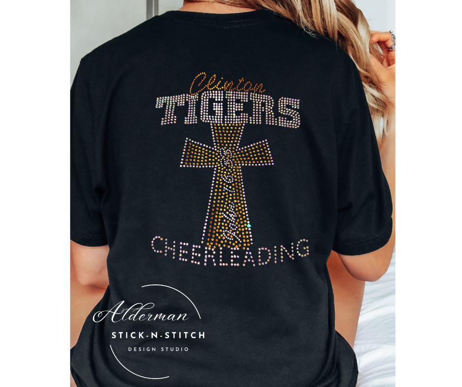 Rhinestone Original Clinton Tiger Logo